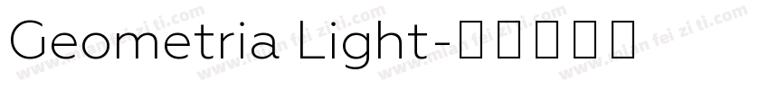 Geometria Light字体转换